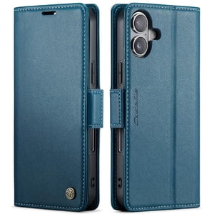 Caseme Tipo Cartera Iphone 16 Con Cierre Magnético, Rfid, Tarjetero, Soporte, Carga Inalámbrica