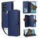 thumbnail image 4 of Funda Cartera con Cremallera y Correa para Samsung Galaxy S24 Ultra Soporte y Tarjetero Azul, 4 of 6