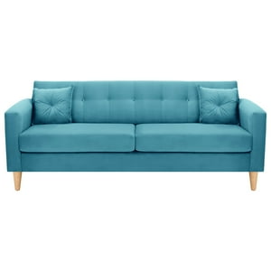 Bodevir - Sofa New Retro 3Cg Felpa 05 Turquesa