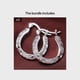 thumbnail image 1 of Stylish Silver Textured Hoop Earrings - Effortlessly Chic and Comfortable, 1 of 5