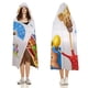 thumbnail image 3 of Gee-Raffa Manta Capa con Capucha Anti-Bolitas, Manta de Lana Ártica Suave, Manta Portátil de Felpa Ligera y Lujosa, Poncho para Siesta en Casa y Oficina, 100*130cm, 3 of 6