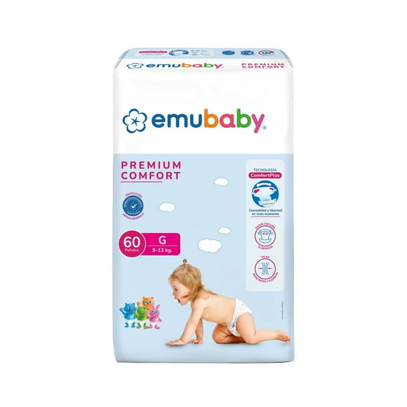 Pañales Emubaby Comfort G, 60 Un