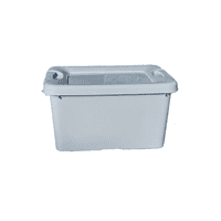 Genérico - Pack 4 Caja Organizadora 14 Lt Cierre Ganchos Colores