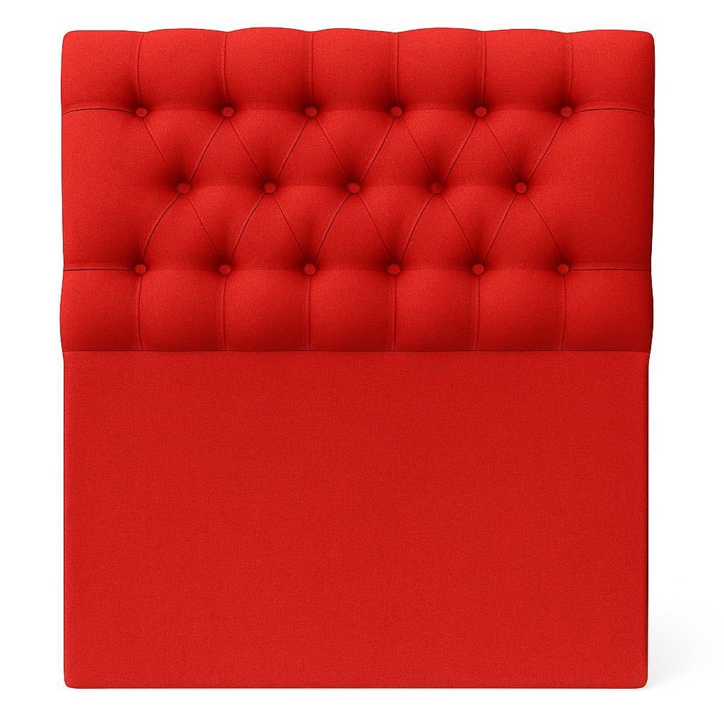 Ethan Desing - Respaldo De Cama 1 Plazas Rojo Capitone