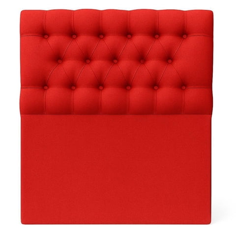 Ethan Desing - Respaldo De Cama 1 Plazas Rojo Capitone