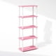 thumbnail image 4 of Librero Furinno Turn-N-Tube de 5 niveles, rosa/blanco, 4 of 6