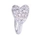 thumbnail image 5 of Brillo Clip-On Pinza De Anillo De Nariz Falsa No Perforante Colgador De Cristal Joyas De Aro Corazón De Plata, 5 of 5