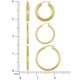 thumbnail image 3 of Aros Argolla Brilliance Plata 925 Baño De Oro 14kt Mujer, 3 of 3