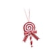 thumbnail image 1 of Adorno Navideño Con Forma De Piruleta, Adorno Colgante Para Puertas Interiores Y Exteriores, Oficinas, 7 X 9,5 Cm, Color Rojo Y Blanco, 1 of 3