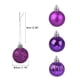 thumbnail image 2 of Uxcell 24Pcs 1.18" Bolas de Navidad Adornos Bolas Irrompibles para Decoración de Árboles de Navidad Púrpura, 2 of 7