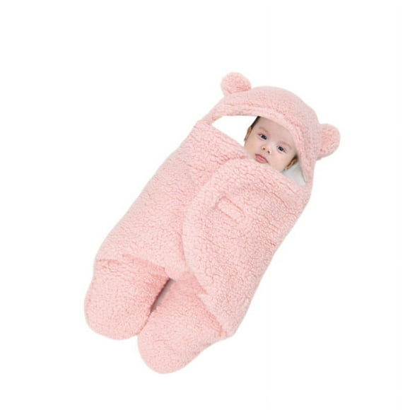Saco Manta Envoltura De Dormir Bebe 0 a 3 Meses Rosado