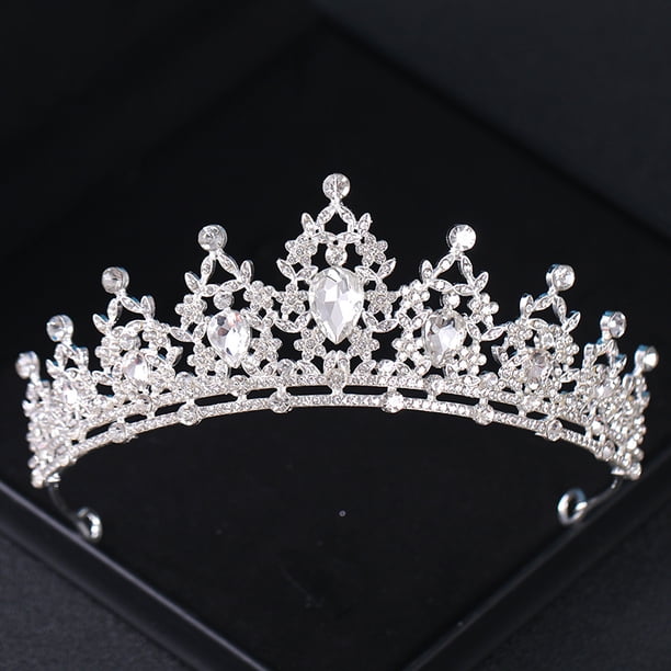 Gorgeous Silvery Crystal Bridal Tiara & Crown Headband - Perfect for Weddings, Parties & Proms!