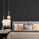 thumbnail image 3 of 1pc Black Silk Contact Paper, Home Decor, Paper Textured Self-Adhesive Wallpaper For Cabinet Table Chair Room Backdrop Renovation, 3 of 4