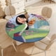 thumbnail image 4 of Mulán theme Fitted Round Tablecloths Elastic Edged Table Covers Waterproof Table Cloth For Kitchen Holiday Party Tables Decor 150cm, 4 of 6