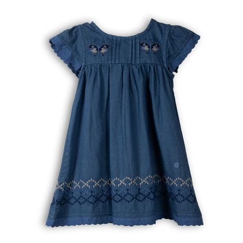 Vestido Bebé Niña Azul Pillin