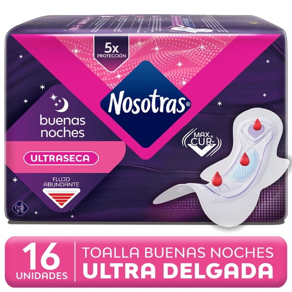 Toallas Higiénicas Buenas Noches Ultra Invisibles, 16 Un