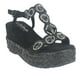 thumbnail image 3 of Sandalia Chalada Mujer Pole-1 Negro Plataforma, 3 of 6