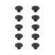 thumbnail image 1 of Juego de 10 Perillas para Gabinete Elegant Decor Corio en Zinc Negro Mate, 1 of 6
