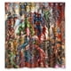 thumbnail image 1 of Cortina de ducha Collage, juego de cortina de baño con ganchos, tamaño 66 x 72 pulgadas, 1 of 3