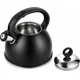 thumbnail image 3 of Tetera 2,5 Litros Acero Inox Modelo Dark Marca Vitta Color Negro, 3 of 8