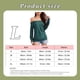 thumbnail image 4 of Blusa con hombros descubiertos, manga larga, color puro, cuello de una línea, blusas casuales de moda para mujer, 4 of 5