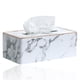 thumbnail image 1 of Funda rectangular para caja de pañuelos, de piel sintética, para pañuelos, servilletas, funda rectangular para caja de pañuelos, soporte para pañuelos., 1 of 8