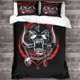 thumbnail image 1 of 3 Pieces Motorhead Duvet Cover Set 3D Rock 'n' Roll Printed Heavy Metal Band Theme Bedding Quilt Duvet Cover with Zipper Closure,Microfiber Bedding King, 1 of 3