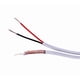 thumbnail image 2 of Cable coaxial Five Star Cable RG59 de 500 pies con circuito cerrado de televisión con alimentación, blanco, 2 of 6