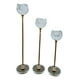 thumbnail image 1 of Set 3 Portavela Decorativo Flor Diseño Moderno Adorno Jhn, 1 of 3