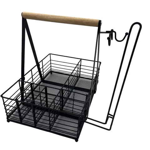 Bothyi - Picnic Condiment Caddy Barbacoa Organizador Resistente Para Almacenamiento De Suministros De Jardín