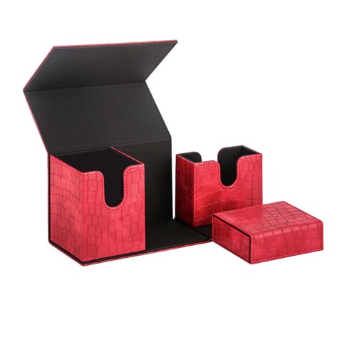 Magideal - Estuche Multifunción Para Guardar Cartas, Contenedor, Protector Para Tablero Rojo