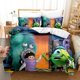 thumbnail image 1 of x481 Bed SheetsMonsters Inc. cartoon bedding set comforter set soft home textile polyester digital printing bedding size 3-Piece Bedding Set (1 Duvet Cover + 2 Pillow Shams) nj481, 1 of 5