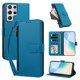 thumbnail image 2 of Funda con Billetera para [Samsung Galaxy S22 Ultra] con Bolsillo Zipper y Tarjetero Azul lago, 2 of 6