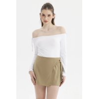 Fashionspark - Polera Mujer Bardot Hombros Blanco