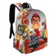 thumbnail image 2 of Pollitos en Fuga-theme Backpack, Campus style schoolbag Bookbag with Adjustable Shoulder Straps And Large Zip Compartment, Unisex Travel Bags.42x30x15cm, 2 of 6
