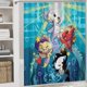 thumbnail image 5 of Mermicorno Caída De Estrellas theme 4 piece Shower Curtain Set With Rugs Waterproof Bathroom Decor Set Includes Bath Mat U shaped Rug Toilet Lid Cover And Curtain With Hooks, 5 of 6