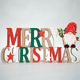 thumbnail image 3 of Letrero De Navidad Merry Christmas Adorno De Madera 39x15cm, 3 of 5
