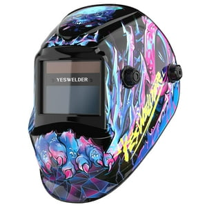 Casco De Soldadura Yeswelder True Color Solar Con Oscurecimiento Automático Lyg-L500A