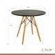 thumbnail image 5 of Comedor Mesa Eames redonda 80cm negra + 4 Sillas Berlin - Negras, 5 of 8