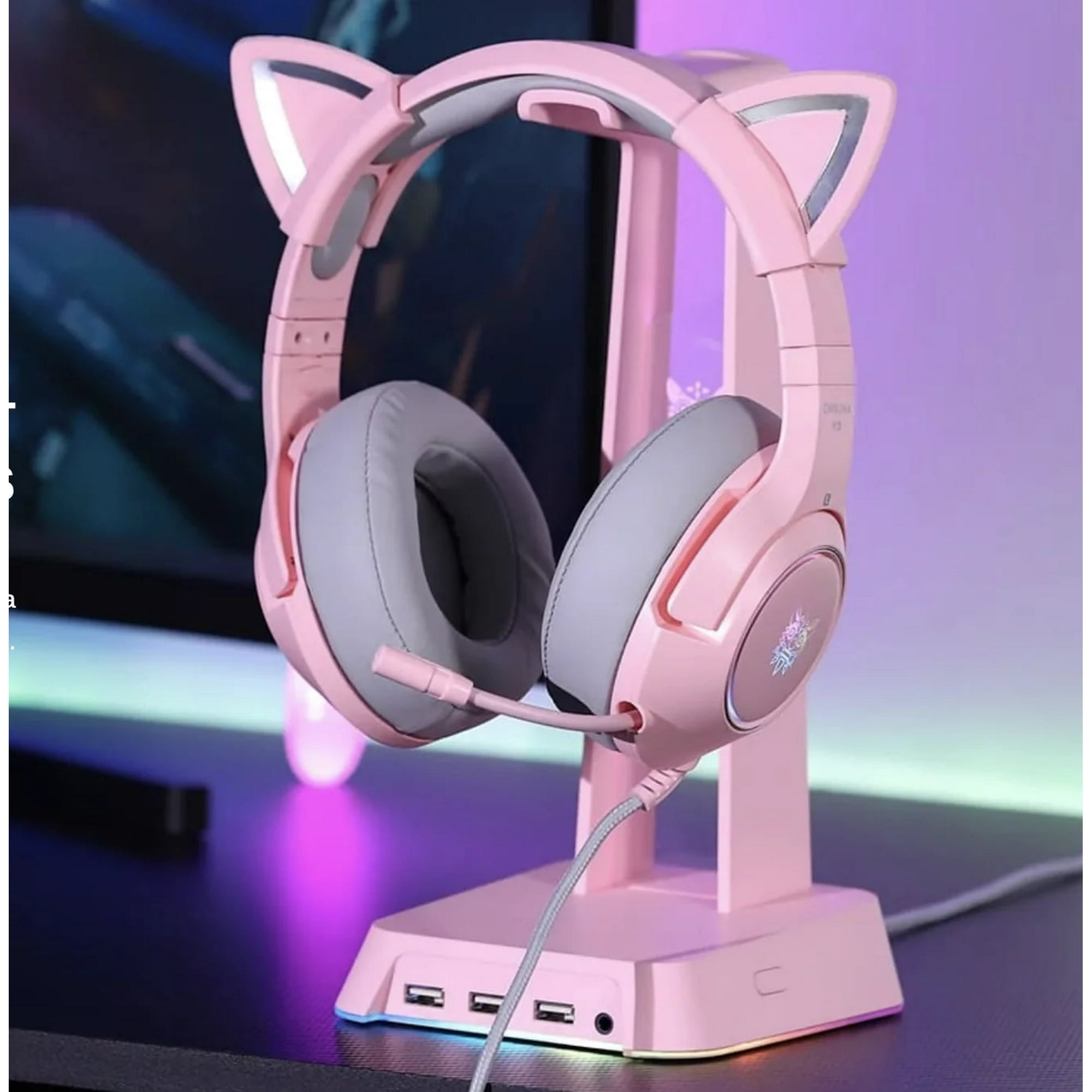 Audífonos oreja de gato gamer profesional onikuma k9 | Lider