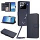 thumbnail image 1 of Funda Cartera Trébol para Xiaomi 15 Pro con Ranuras Tarjetas y Carga Inalámbrica Azul oscuro, 1 of 6