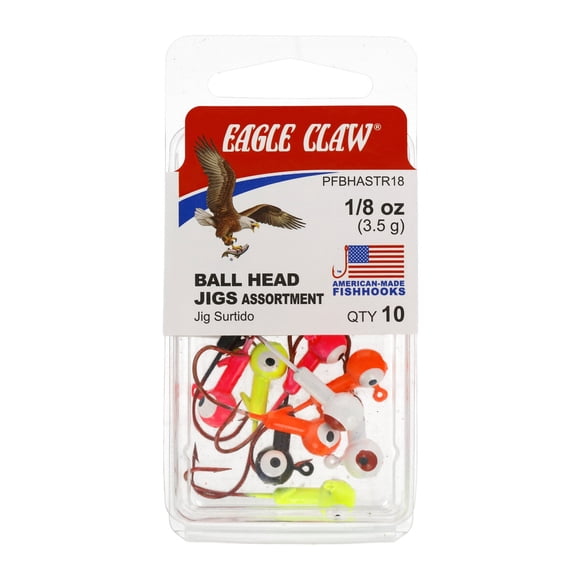 Jig Cabeza Redonda Eagle Claw PFBHASTR18 18 oz Pack 10