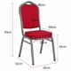 thumbnail image 3 of Pack 4 Silla Tapizada Eventos Fiestas Conferencias Comedor - Rojo, 3 of 5