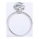 thumbnail image 3 of Anillos de Moissanita de Oro Blanco de 18K de 1 Quilate para Mujer Regalo Color D Claridad VVS1 Anillos de Diamante Anillo de Plata de Ley Joyería Anillos de Compromiso de Moissanita con Certificado, 3 of 8