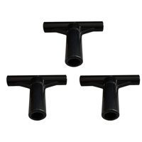 Magideal - 3X Cubo De Tope De Trampolín Tapas De Extremo Del Trampolín Cubierta De Poste De Trampolín Conecte Una Manga De Tubería En Forma De T Reutilizable Par