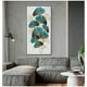 thumbnail image 2 of 1pcs Green Golden Plant Leaf Wall Poster, Wall Canvas, Canvas Painting, Frameless 15.7x31.5in, 2 of 2