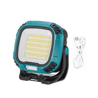 Magideal - Linterna Cob Ajustable, Resistente Al Agua, Luz De Emergencia Nocturna Azul