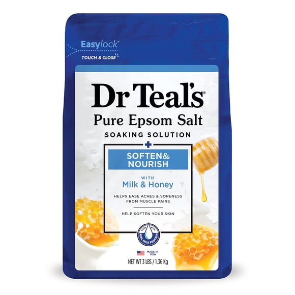 Solución de remojo de sal de Epsom Dr. Teal's Softan & Nourish, 1,42 L