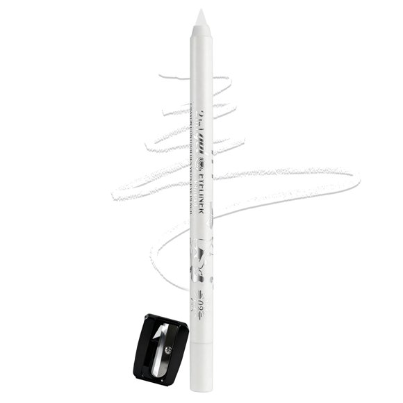 Lápiz delineador blanco impermeable y cremoso Brenqe