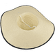 thumbnail image 2 of Sombrero de paja con lazo grande para mujer, gorra de playa grande, flexible, plegable y enrollable, sombrero para el sol, gorra de playa de verano con protección UV., 2 of 5